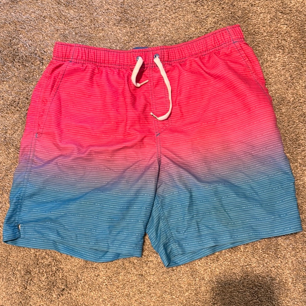 Rusty Men’s Pink and Blue Ombre Swim Shorts